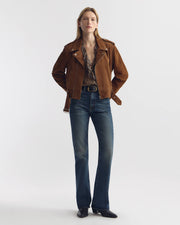 CECILY SILK SHIRT IN KHAKI PAISLEY