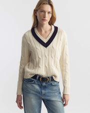 FABIANA WOOL SWEATER IN IVORY