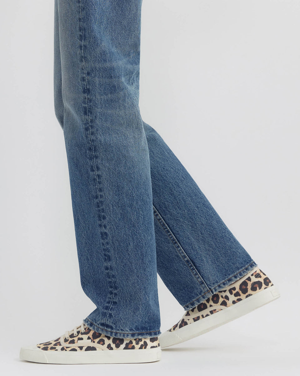 CANVAS SNEAKER IN LEOPARD PRINT