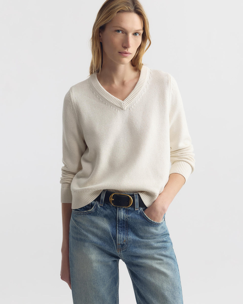PRIYA SWEATER IN IVORY
