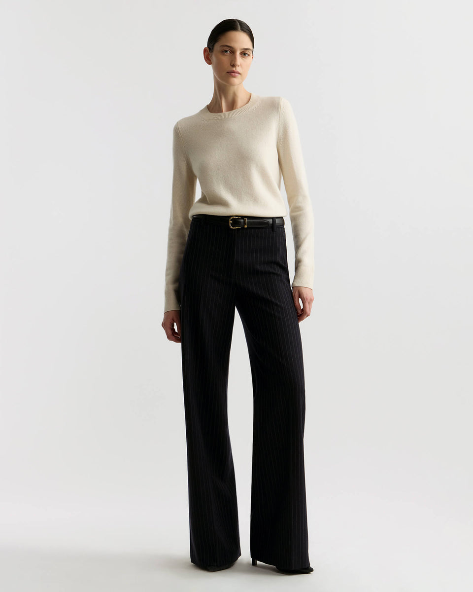SILVIE CASHMERE SWEATER IN IVORY