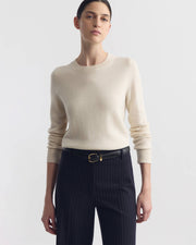 SILVIE CASHMERE SWEATER IN IVORY