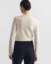 SILVIE CASHMERE SWEATER IN IVORY