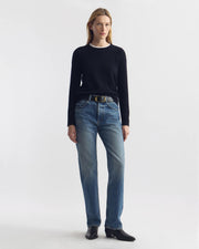 SILVIE CASHMERE SWEATER IN DARK NAVY