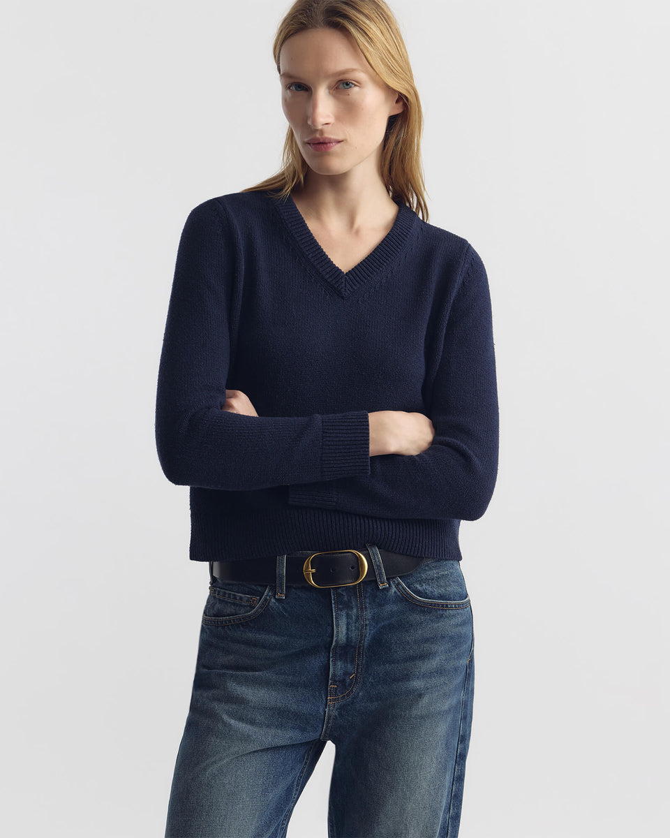 PRIYA SWEATER IN DARK NAVY