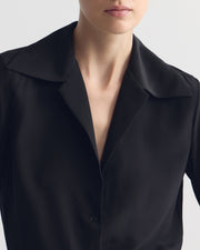 JOXE SILK BLOUSE IN BLACK