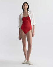 ONE PIECE BATHING SUIT IN RED