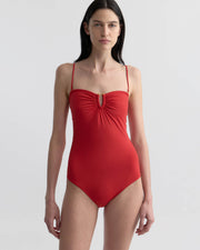 ONE PIECE BATHING SUIT IN RED