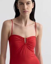 ONE PIECE BATHING SUIT IN RED
