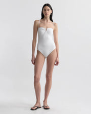 ONE PIECE BATHING SUIT IN WHITE