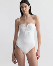 ONE PIECE BATHING SUIT IN WHITE