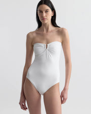 ONE PIECE BATHING SUIT IN WHITE