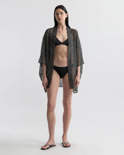 KIMA SILK KIMONO IN WILD DOT