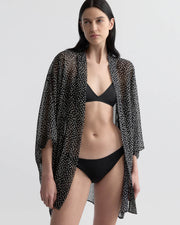 KIMA SILK KIMONO IN WILD DOT