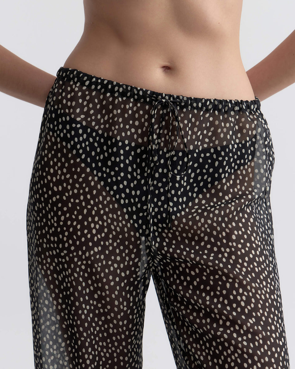CLEA SILK PANT IN WILD DOT