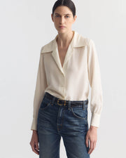 JOXE SILK BLOUSE IN IVORY
