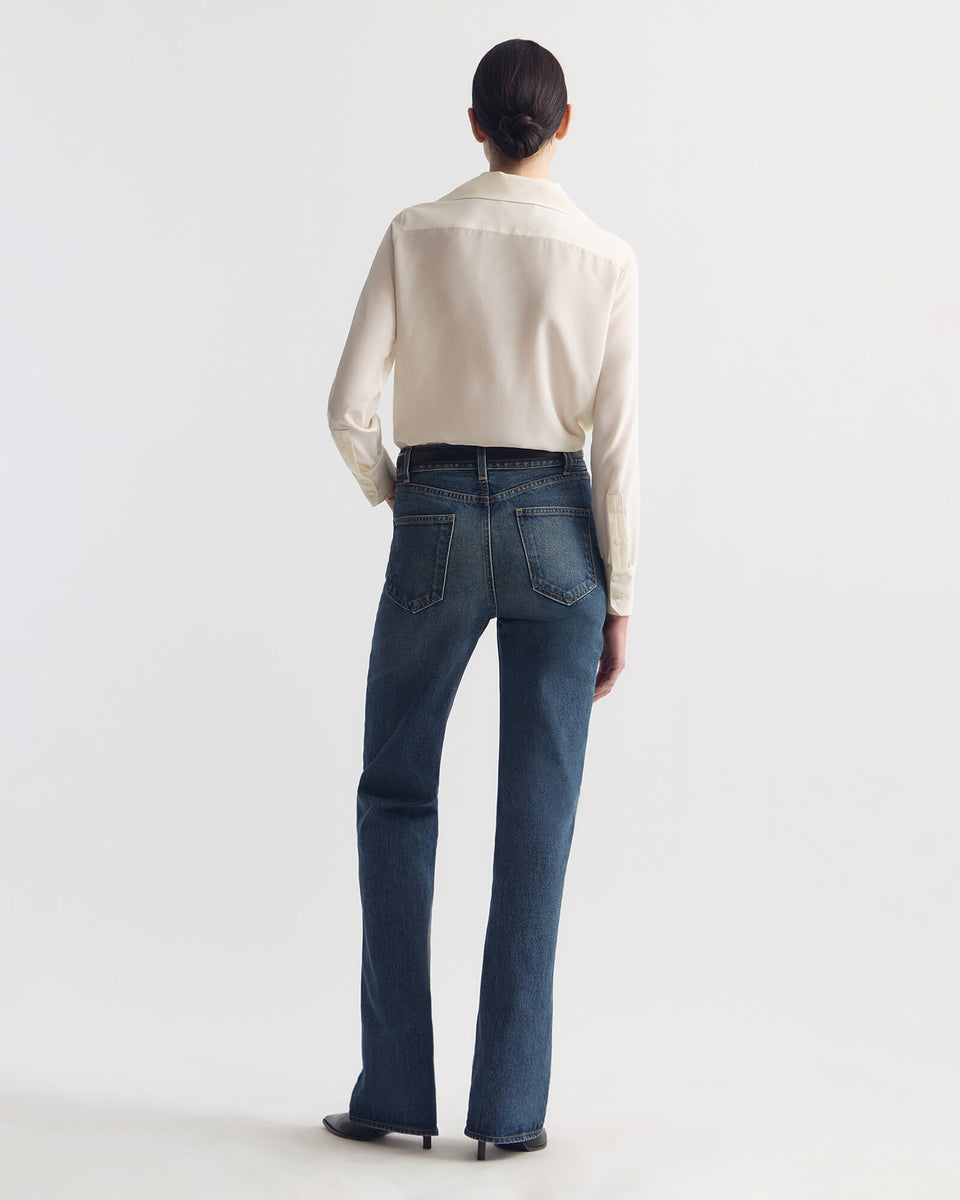 JOXE SILK BLOUSE IN IVORY