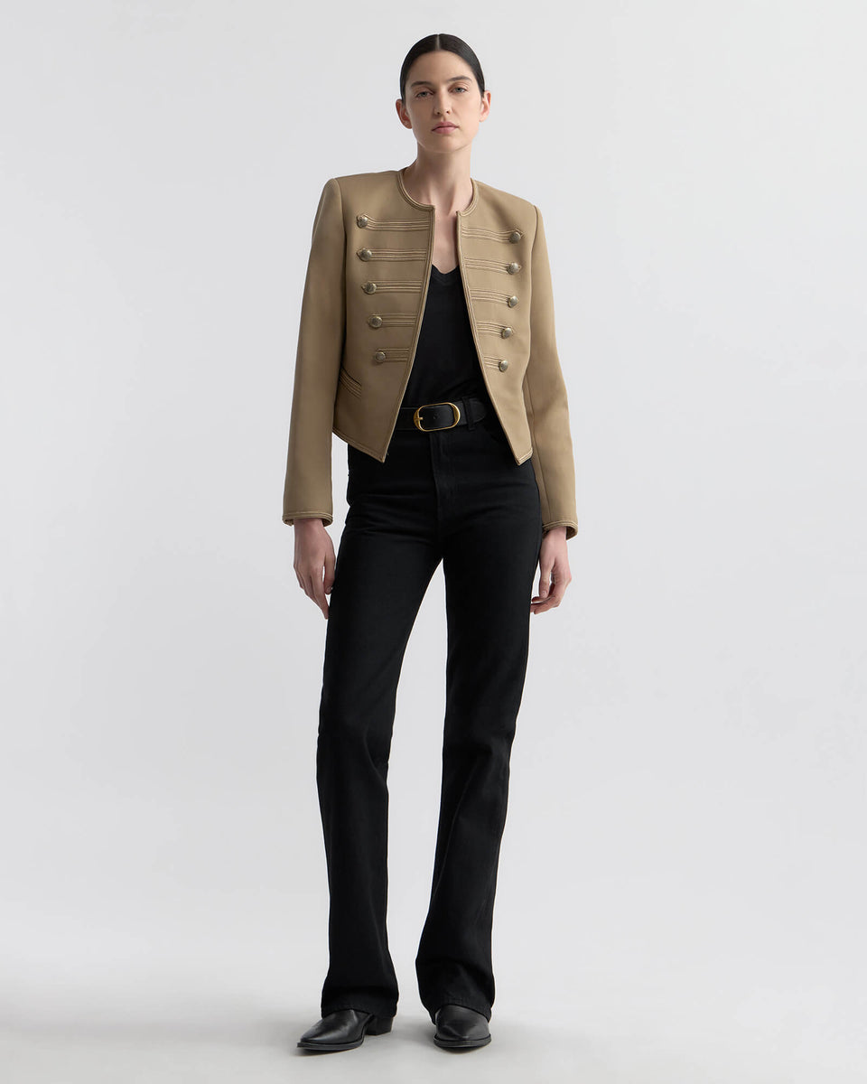 BLONDIE WOOL JACKET IN BRITISH KHAKI