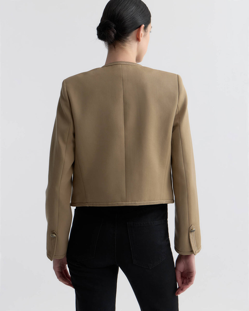 BLONDIE WOOL JACKET IN BRITISH KHAKI