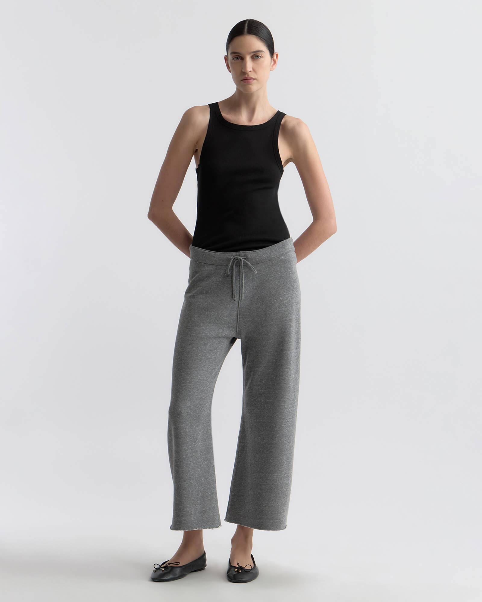 Kiki Sweatpant | Women's Wide-Leg Cropped Pant | Nili Lotan