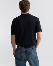 BRYCE POLO SWEATER IN DARK NAVY