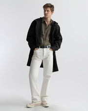 CAIDEN COTTON SHIRT IN TRUFFLE TAUPE