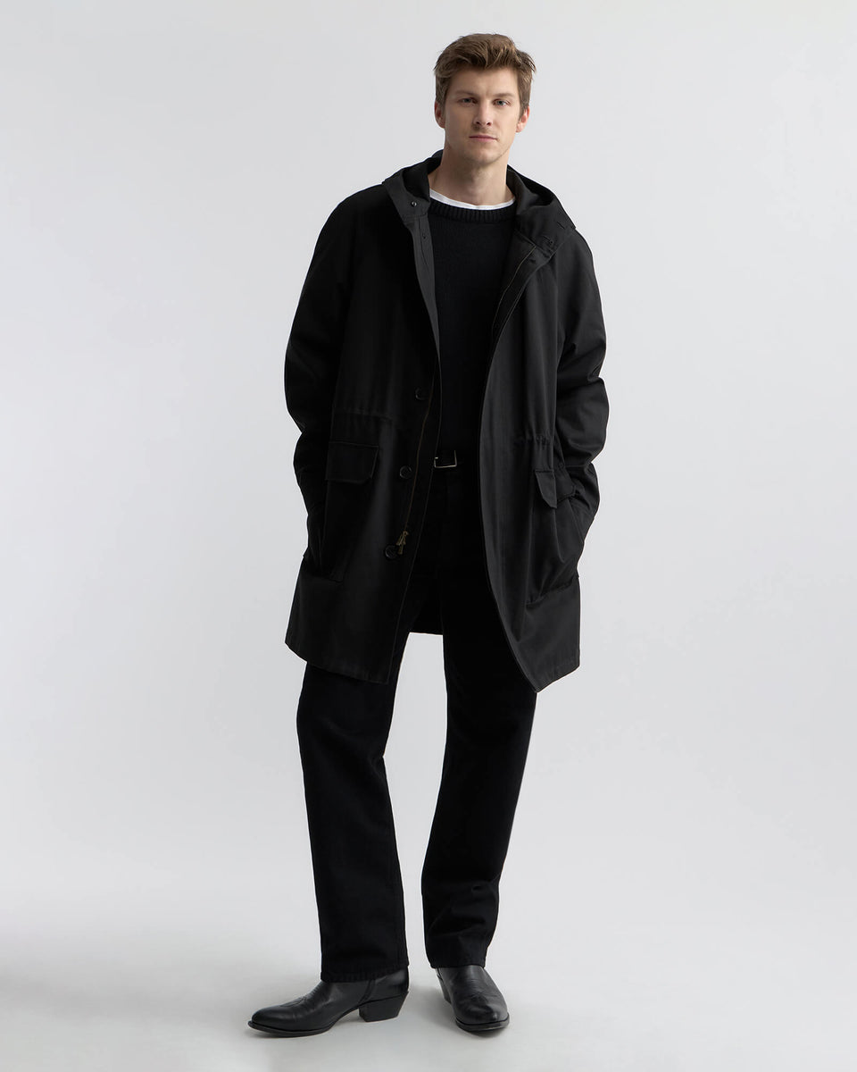 MARCUS ANORAK JACKET IN BLACK