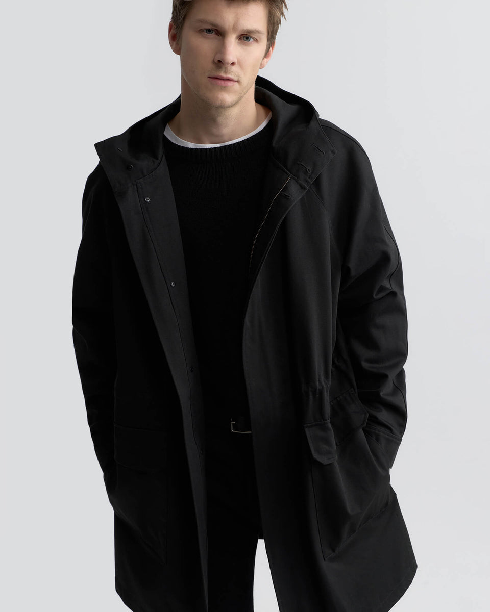 MARCUS ANORAK JACKET IN BLACK