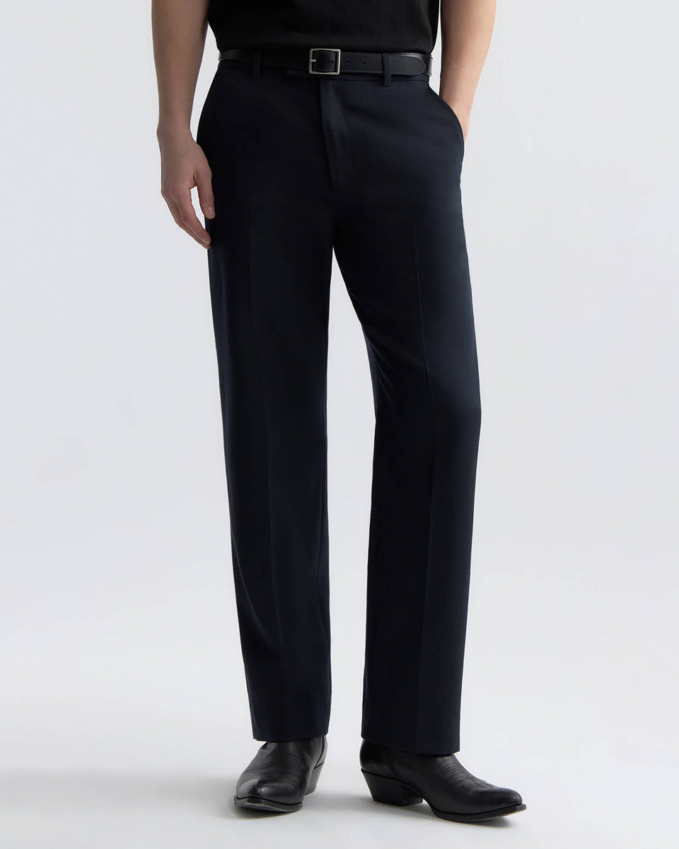 FRITZ WOOL PANT IN MIDNIGHT
