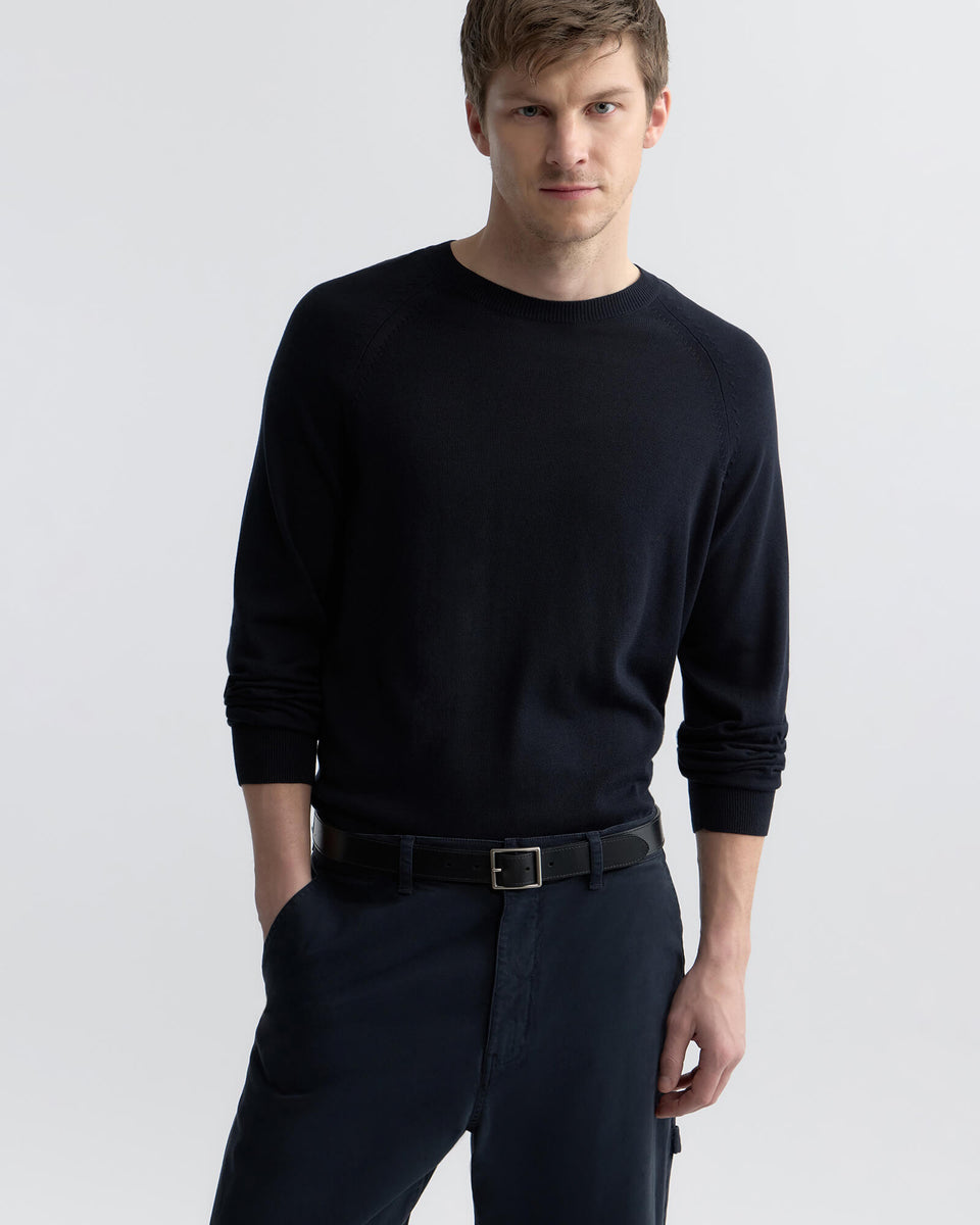 REGGIE SWEATER IN DARK NAVY