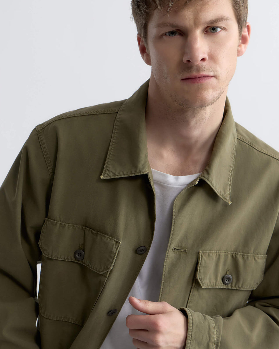 RENARD COTTON OVERSHIRT IN VINE