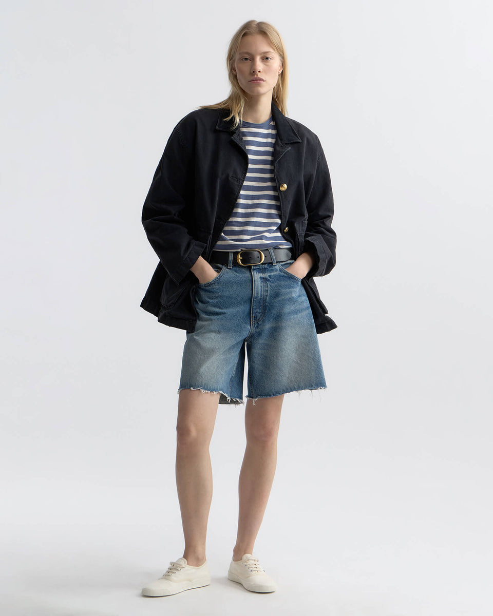 RUSSEL DENIM SHORT IN ROSEBOWL WASH