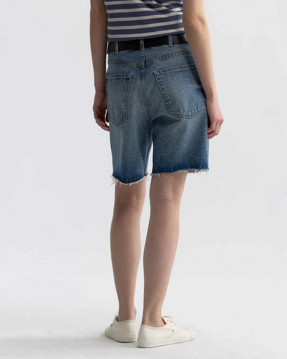 RUSSEL DENIM SHORT IN ROSEBOWL WASH