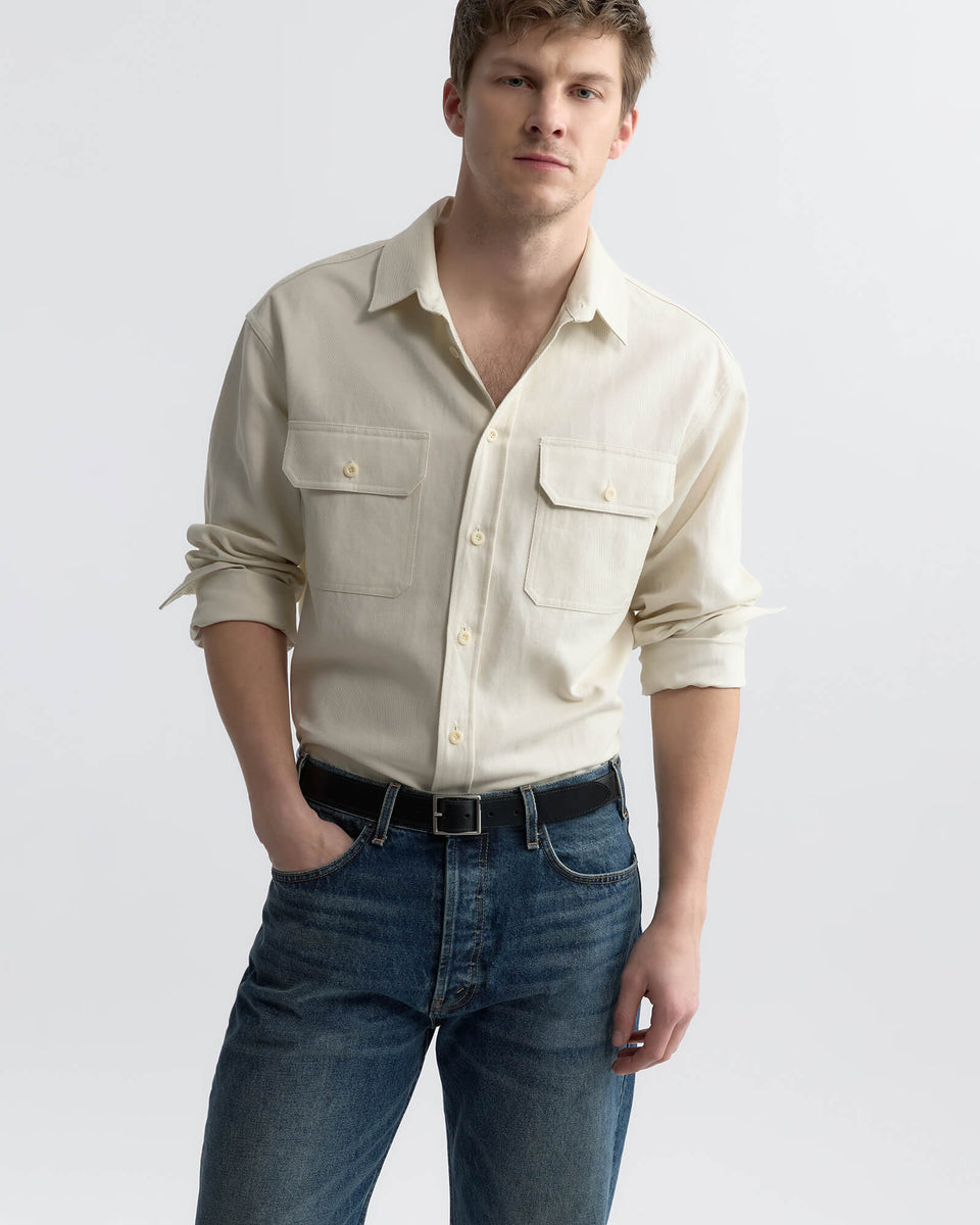 EVANDER SHIRT IN STONE