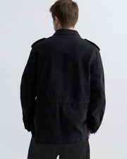CHARLIE COTTON JACKET IN WASHED BLACK