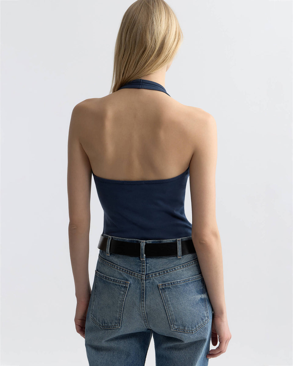 BRITT HALTER TOP IN ADMIRAL BLUE