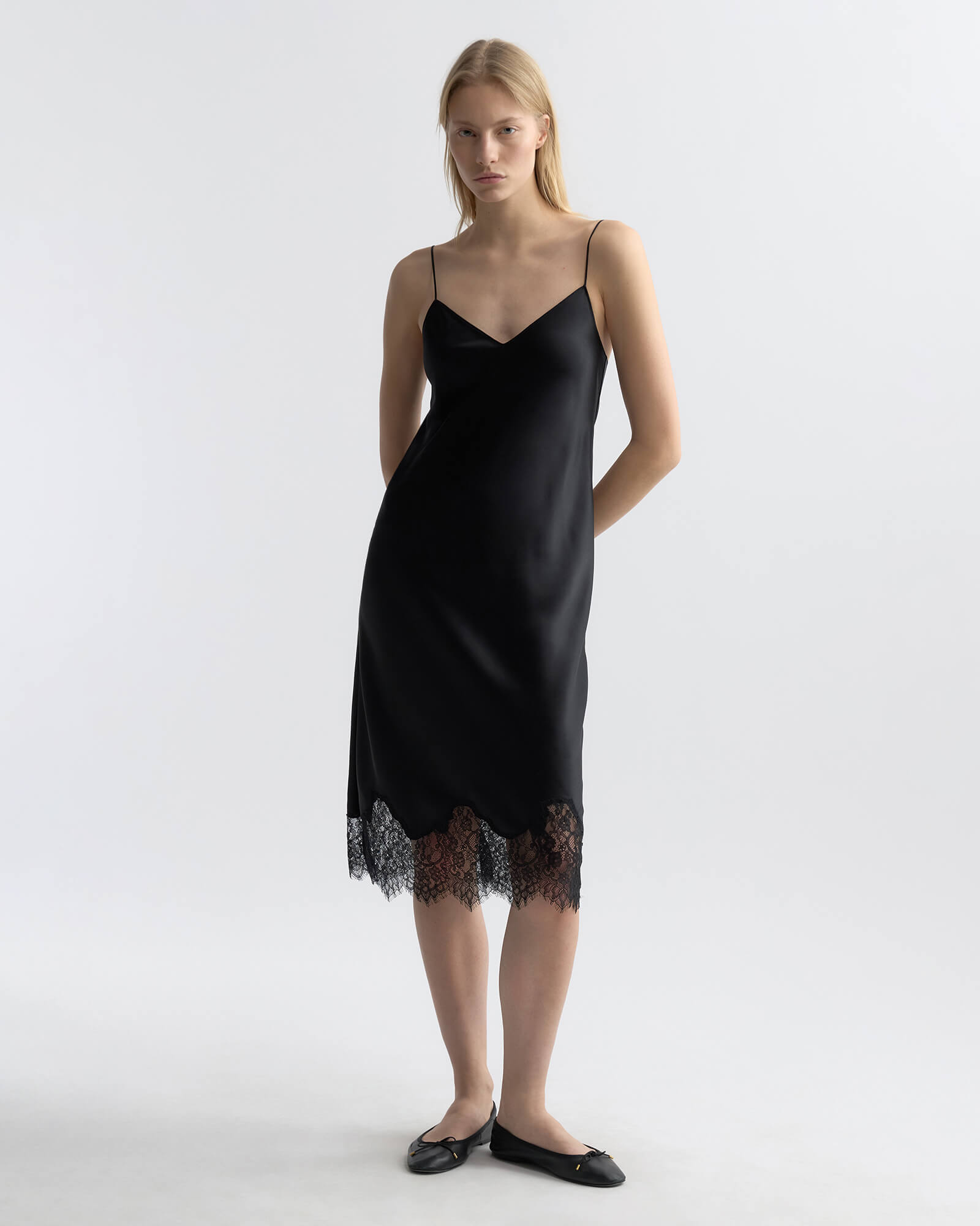 nili lotan silk slip dress Nili Lotan Women's Sylas Silk Dress Black, 0