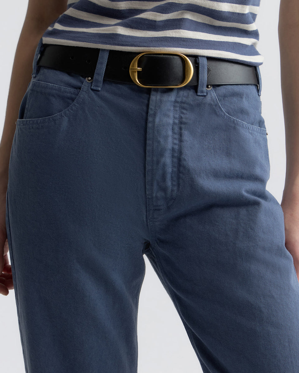 BRIANA COTTON PANT IN FRENCH NAVY