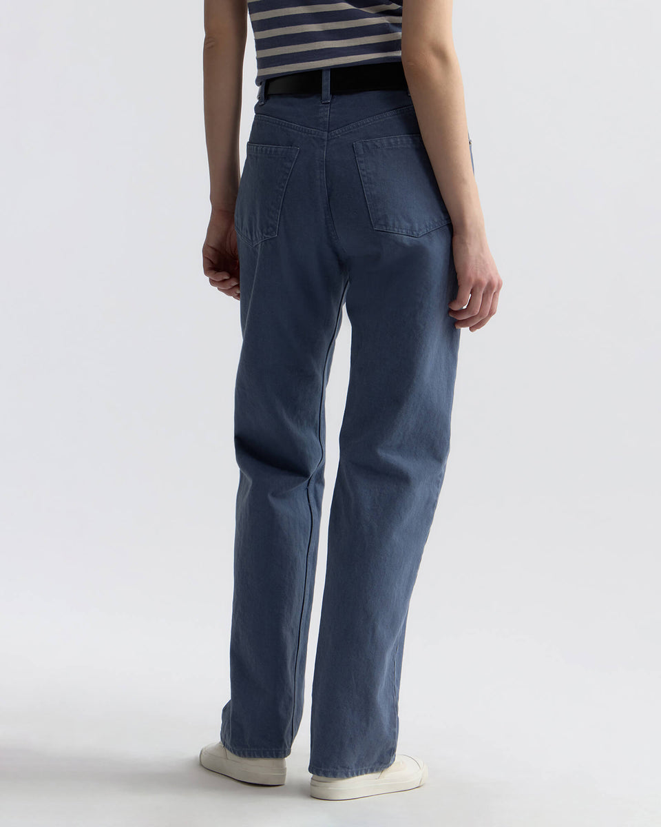 BRIANA COTTON PANT IN FRENCH NAVY