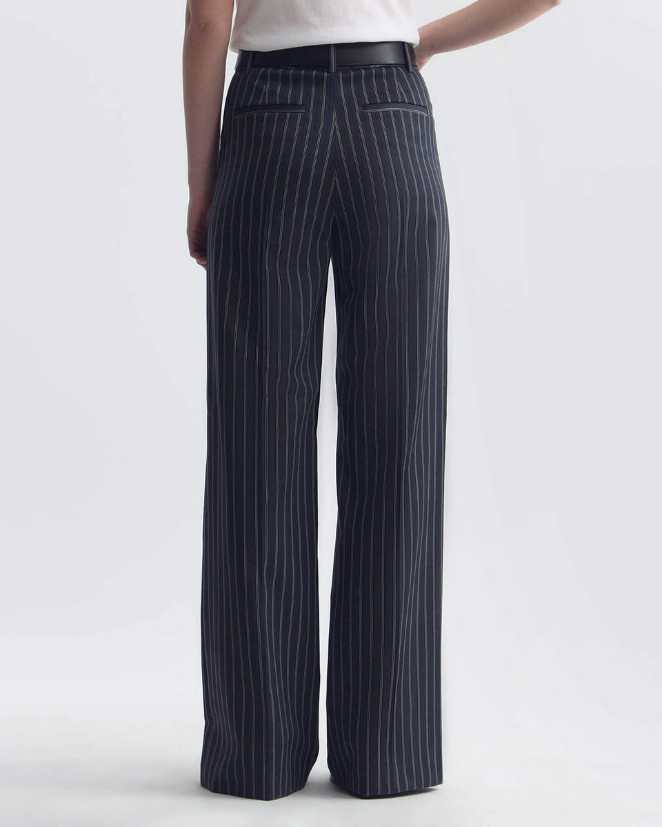 RIVERS PANT IN MARINE BLUE PINSTRIPES