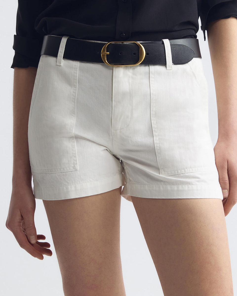 UTILITY SHORT IN VINTAGE CREAM