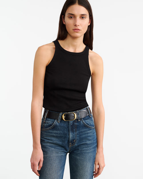 JENNIFER TANK IN JET BLACK