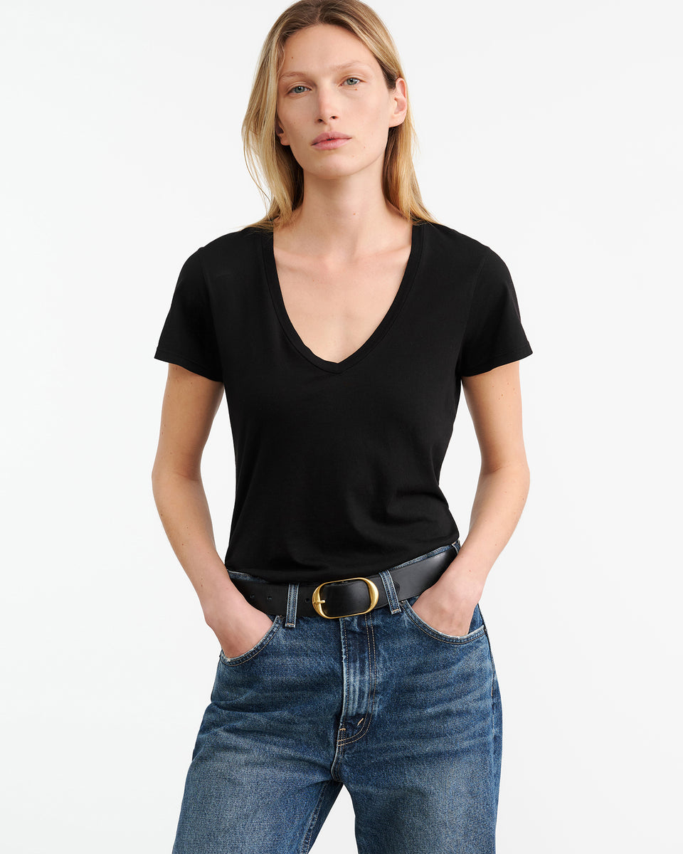 CAROL TEE IN JET BLACK