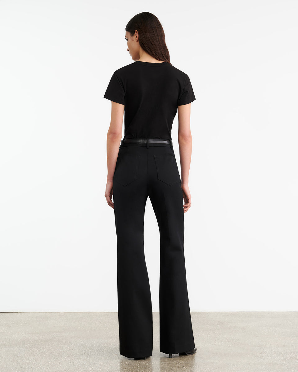 MARIELA TEE IN JET BLACK