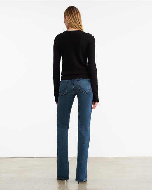 CAMELIA CASHMERE SWEATER IN DARK NAVY