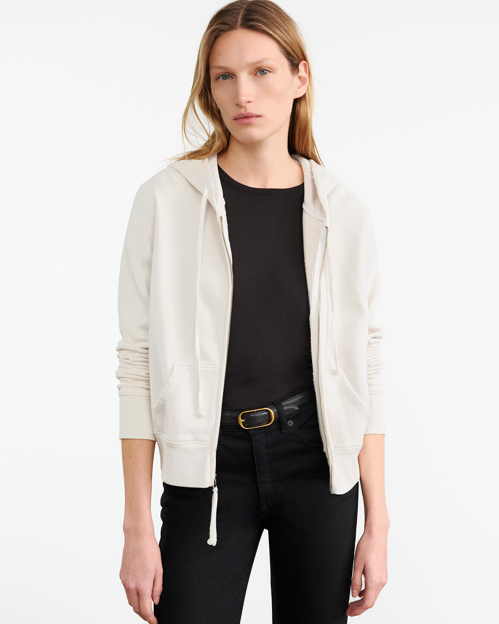 CALLIE HOODIE IN CHALK