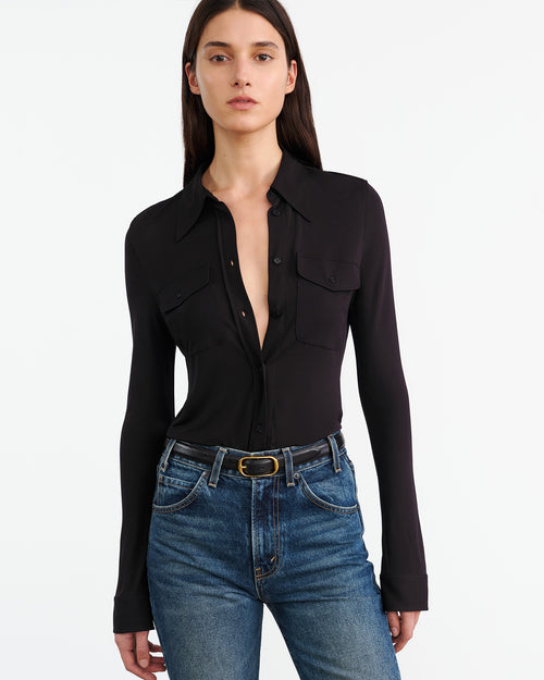 AVELINE SHIRT IN BLACK