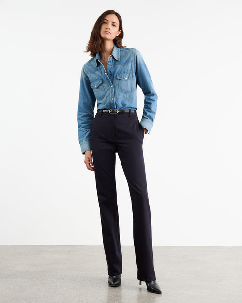 TRAVIS SHIRT IN LIGHT WASH