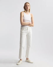 LORIMER COTTON PANT IN WHITE