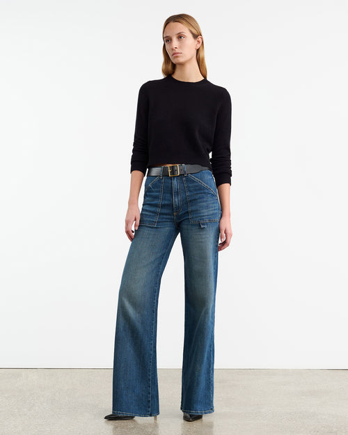 VENUS CASHMERE SWEATER IN DARK NAVY